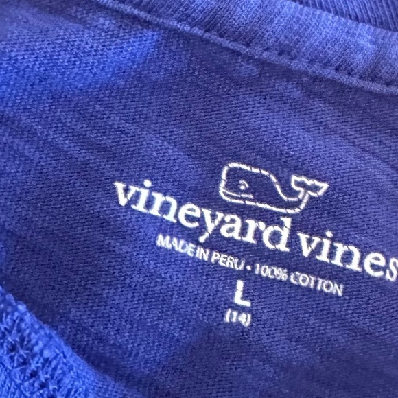 Girl’s Vineyard Vines L/S Tee T-Shirt Size Large (14) Blue - Picture 4 of 5